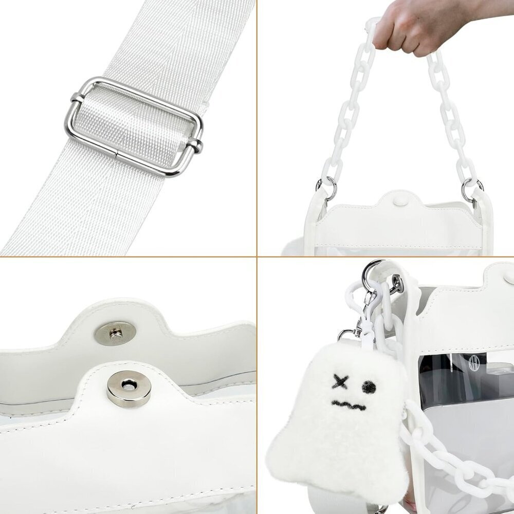 Small Clear Crossbody Bag for Stadium Events Transparent Handbag for Concerts - Picture 5 of 8